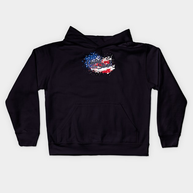 United We Stand Kids Hoodie by ZZDeZignZ